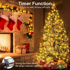 8-Mode LED Strip Lights Green Wire Waterproof Outdoor Xmas Garden Party Decor picture