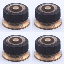 1 Set (4 PCS) Ibanez Volume Tone Black Sure Grip III Speed Knob From Japan picture