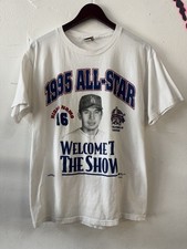 Vintage Los Angeles Dodgers Hideo Nomo 1995 All-Star Game T-Shirt Nutmeg Tag ￼ picture