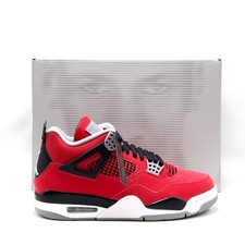 *NEW* Men NIKE Air Jordan 4 Retro 'Toro Bravo' FIRE RED / BLACK (FQ8138 600) 👍 picture
