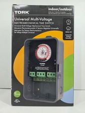 NEW TORK TU40 Indoor/Outdr Mechanical Appliance Timer, 40A, 120-277V Ohm, Gray picture