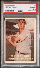 TED WILLIAMS  -  1957 Topps #1  -  PSA 2.5  GOOD+  -  Boston Red Sox picture