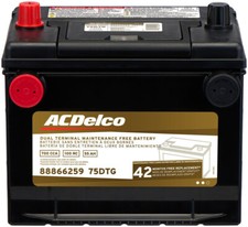 Vehicle Battery-42 Month Warranty High Reserve ACDelco 75DTG GM Chevrolet 5.0 picture