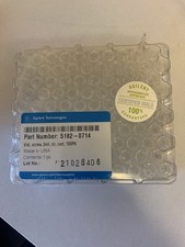 100 PK  Agilent Autosampler Vials PN 5182-0714, screw, 2ml, cir picture