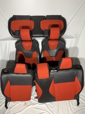 14-19 Ford Fiesta ST Orange Recaro Front And Rear Seats MK6 OEM Leather & Cloth picture