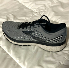 Brooks Ghost 13 Men's Low Top Running Sneakers Gray/Black/White picture