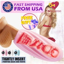 1x Penis Sleeve Pocket Pussy Male Stroker Masturbators Vagina-Egg Men Sex Toys picture