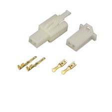2.8MM 2 PIN WAY AUTOMOTIVE ELECTRICAL WIRE CONNECTOR MALE AND FEMALE CABLE picture