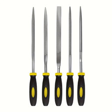 5-Piece Metal Needle File Set – Precision Hardened Carbon Steel Mini Hand Files  picture