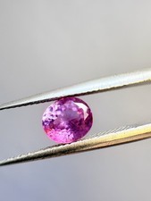 0.84 CT CERTIFIED NATURAL UNHEATED CEYLON PINK SAPPHIRE GEMSTONE picture