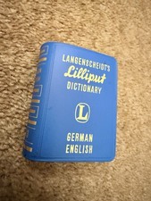 Vintage 1977 Langenscheidt Lilliput Miniature German English Dictionary No 203 picture