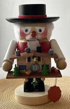 Steinbach Troll Black Forester Nutcracker Holding a Mini Cuckoo Clock S1511 #323 picture