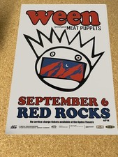 Ween Meat Puppets Live at Red Rocks 2009 Caredstock Concert Poster 12x18 picture