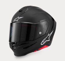 Alpinestars SR7 Solid Matte Black Solid Helmet, CE-Certified Large OPEN BOX picture