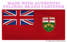 ONTARIO FLAG PATCH CANADA EMBROIDERED new CANADIAN w/ VELCRO® Brand Fastener  picture
