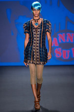 2013 Anna Sui Runway Rayon Chiffon Button Front Romper SIZE 8, Spring Summer picture