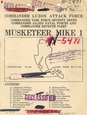 289 Page Task Force 77 7th Fleet Luzon Campaign Musketeer Mike Maps on Data CD picture