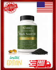 Sabel Ethiopian Black Seed Oil, Cold Pressed Black Seed Oil Capsules, 5% Thymoqu picture