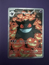 CUSTOM Pokemon TCG Halloween Gengar Fan Art UV printed Textured Holo picture