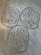 1970s Kosta Boda Kosgrap Glass Serving Plate Ann Wärff Grape Design Sweden Art picture