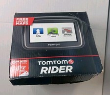 TomTom Rider 4GD00 Motorcycle GPS In Box Lifetime Maps Tyre Pro picture