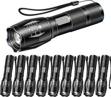 10x Police 50000Lumens LED Super Bright Zoomable Flashlight Powerful Torch US picture