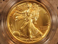 2016-W Walking Liberty Centennial Gold Coin Half Dollar 50c 1/2 Oz with OGP picture