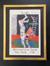 David Hockney | Vintage 1987 Signed Poster Opera Print Framed picture