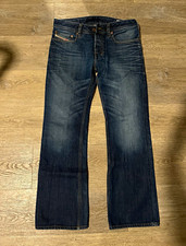Vintage Y2K Diesel Industry Zatiny  Slim Bootcut Dark Wash Faded Jeans 30x30 picture