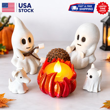 Halloween Ghost Campfire Decor Spooky Outdoor Haunted House Party Yard Prop Set picture