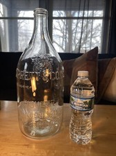 Vintage HUGE Garrett& Co. Inc. Wine Bottle. 1 Gallon Embossed. Over 14” Tall picture