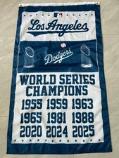 LA Los Angeles Dodgers 9x Time World Series Championship Banner 3x5 Ft Flag picture