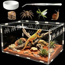 Acrylic Jumping Spider Enclosure - Versatile Terrarium for Small Reptiles picture