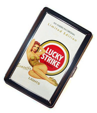 Lucky Strike Cigarette case  pinup ad Samantha Handmade Accessory picture