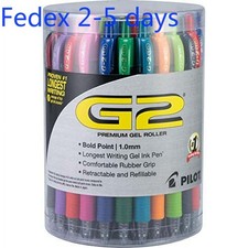 Pilot G2 Premium Gel Ink Pens, Bold Point, Assorted Colors, 36 Count Tub picture