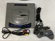 SEGA Saturn Console Gray HST-3210 Cable Tested USED SET JAPAN Ready to play picture