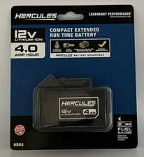 BRAND NEW HERCULES 12V 4.0 Ah  Compact Lightweight Battery SALE  picture