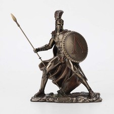 Veronese Design 7 1/4 Inch Spartan King Leonidas Cold Cast Resin Bronze Statue picture