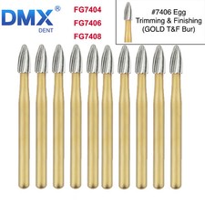 Dental Tungsten Carbide Burs Trimming & Finishing Egg Football FG 7404 7406 7408 picture