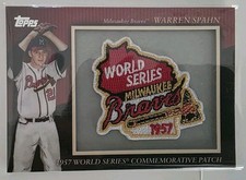 2010 Topps - Manufactured Commemorative Patch Warren Spahn #MCP86 picture