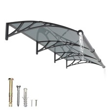 Window Awning Door Eaves Canopy Polycarbonate Outdoor Shade Roof UV Proof DIY picture