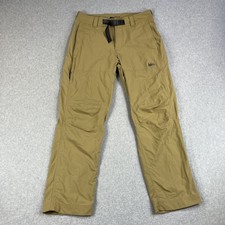 REI Co-op Sahara Hiking Pants Mens 34x32 Tan UPF 50+ Hike Vented Belted picture