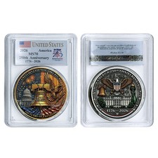 America 250th Anniversary Commemorative Coin 1776-2026 Eagle Bell MS70 Medal picture