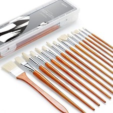 ARTIFY 15 pcs  Oil Paint Brush Set picture