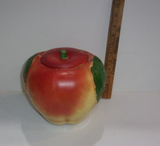 vintage Hall 1940ish apple  cookie jar, i think picture