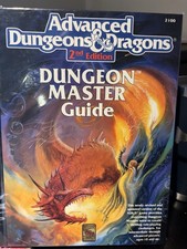 TSR AD&D 2nd Ed Dungeons & Dragons Dungeon Master Guide 1989 Near Mint Collector picture