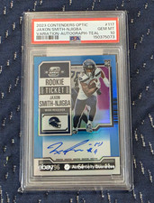 Panini 2023 Contenders Optic Jaxon Smith-Njigba RC Teal Auto /75  PSA 10 picture