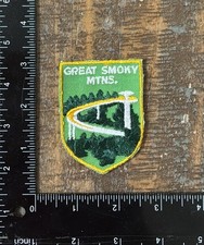 Vintage Great Smoky Mountains Clingmans Dome Observation Tower Patch NOS 1970s picture