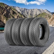 4-Pack ST205/75R15 Trailer Tires Heavy-Duty 8 Ply 205 75 15 Load Range D Utility picture