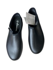 NEW Sloggers Comfort Rain and Garden Shoe Black Men's Sz 9 Slip On Cushioned NWT picture